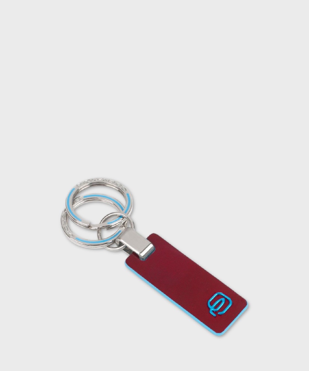 Piquadro Blue Square portachiavi piatto, rosso
