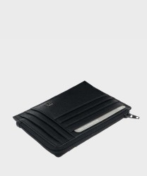 Piquadro Black Square bustina 8+4 cc con zip, nero