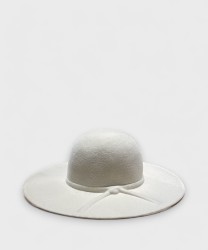 Catarzi Alce Pamela hat wool felt, white