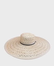 Catarzi Amalfi woven straw hat, white