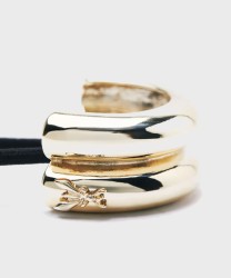 Patrizia Pepe hair tie, light shiny gold