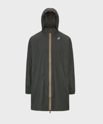 Kway Eiffel Le Vrai giacca impermeabile lunga east warm, green