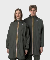 Kway Eiffel Le Vrai giacca impermeabile lunga east warm, green