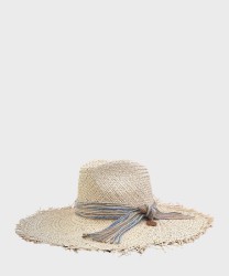 Catarzi Canova cappello in paglia sfrangiata, naturale