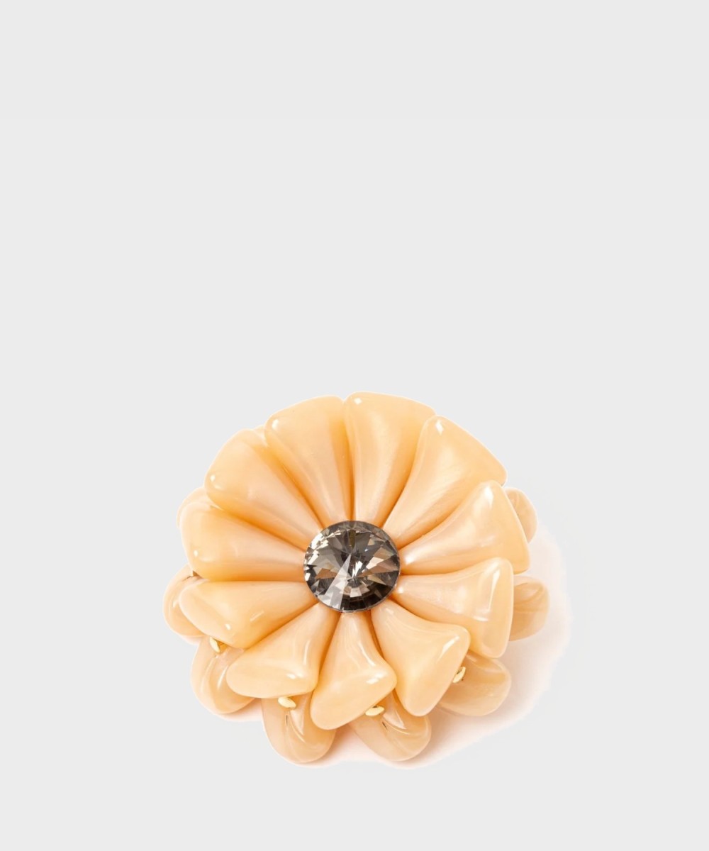 Sodini Demetra brooch, beige