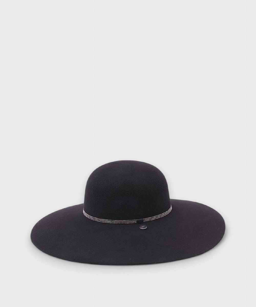 Catarzi Cicogna cappello Pamela in feltro lana,...