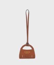 La Martina Selva bag charm, dramatic sky cognac