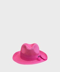 Catarzi Talamone Borsalino hat in knit with ribbon and