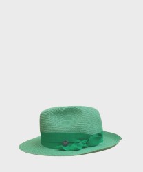 Catarzi Talamone cappello borsalino in maglina con nastro e