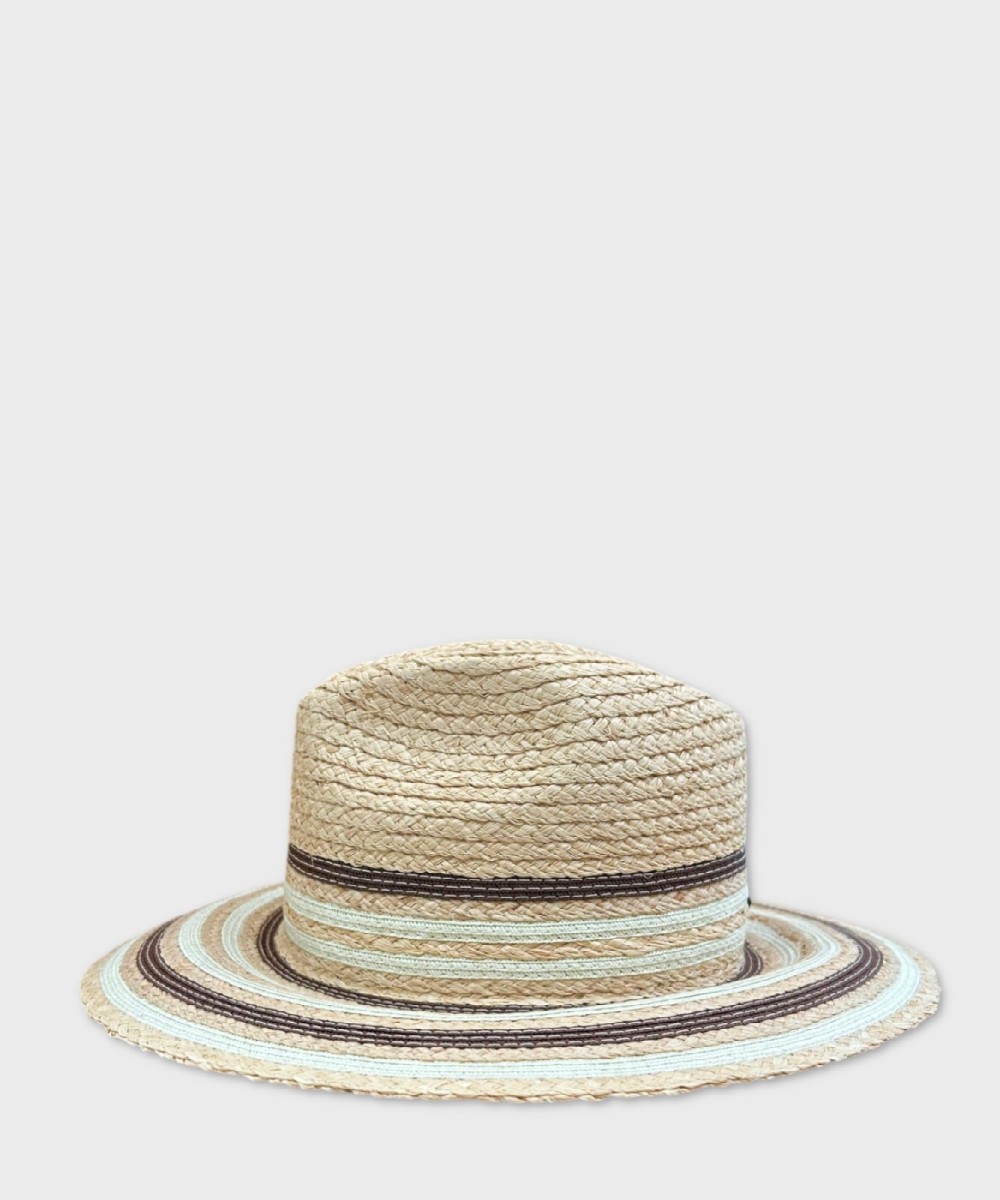 Catarzi Deserto cappello fedora in raffia e...