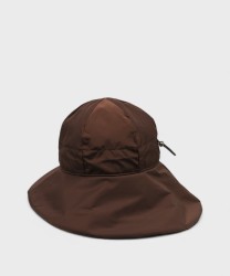Catarzi Corbara cappello cloche con coulisse regolabile, marrone