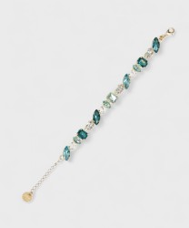 Archivio Pavié bracciale oro con pietre forme miste turchese