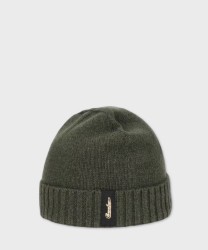 Borsalino City Beanie cap in shaved eco cashmere, malachite