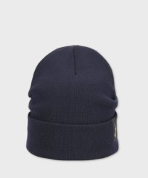 Borsalino Street Beanie cap in shaved virgin wool, dark blue