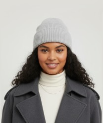 Bluestars Antelope Wool Cashmere Blend Hat, Light Grey