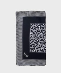 Bluestars Archive Mia silk scarf, spotted grey