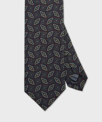 Arcuri three-fold silk tie, burgundy lonsghe