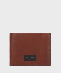 Piquadro Harper wallet 6 cc, brown