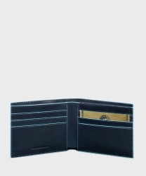 Piquadro Blue Square wallet 6 cc, blue