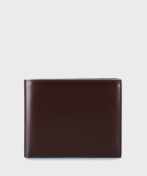 Piquadro Blue Square 6 cc wallet, mahogany