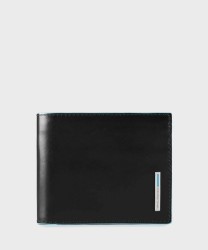 Piquadro Blue Square wallet 6 cc, black