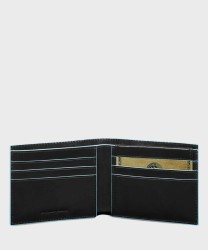Piquadro Blue Square wallet 6 cc, black