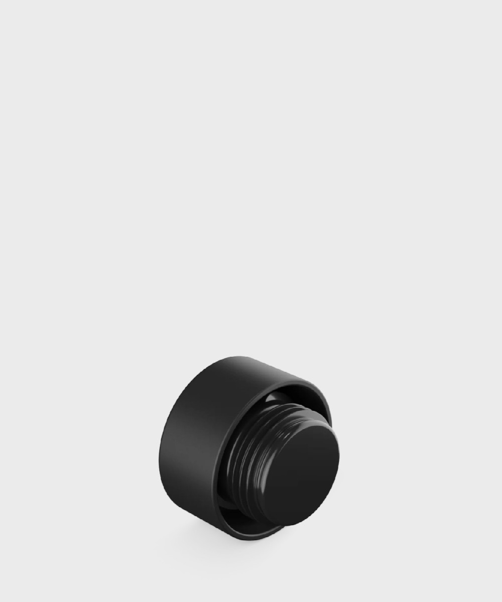 24 Bottles bottle protective Lid Black cap