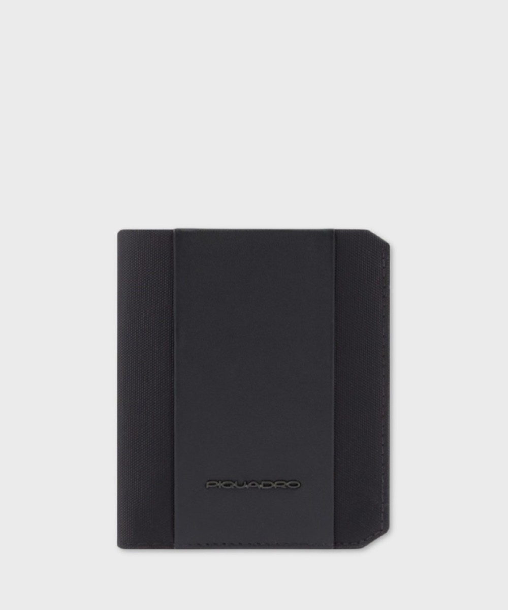 Piquadro Brief2 vertical wallet, 6 cc, black