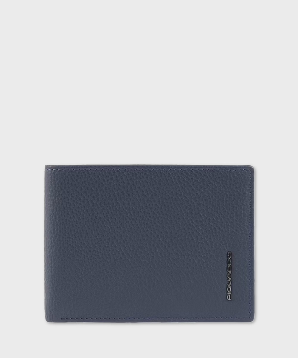 Piquadro Modus Special portafogli 8 cc in pelle blu