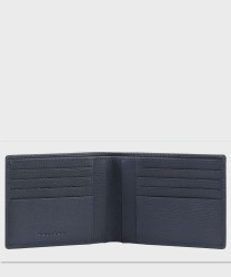 Piquadro Modus Special portafogli 8 cc in pelle blu