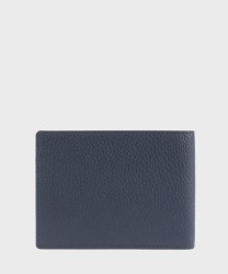Piquadro Modus Special portafogli 6+2 cc con flap in pelle blu