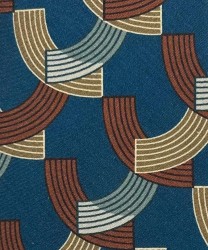 Arcuri seven-fold silk tie with geometric pattern