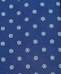 Galise three-fold silk tie, blue