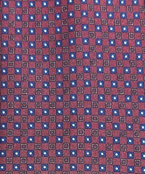 Galise three-fold silk tie, amarone red