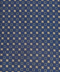 Galise cravatta tre pieghe in seta, blu