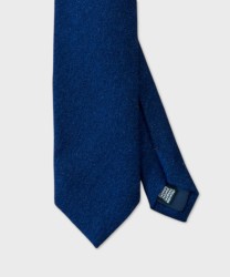 Arcuri three-fold cashmere tie, blue