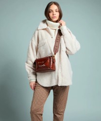 The Bridge Frida borsa camera case in pelle marrone