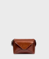 The Bridge Frida borsa camera case in pelle marrone