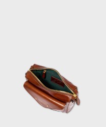 The Bridge Frida borsa camera case in pelle marrone