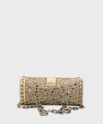 Archive La Carrie Night edition clutch bag with sequins, gold