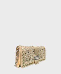 Archive La Carrie Night edition clutch bag with sequins, gold