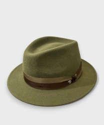Panizza Trento Amiata cappello in feltro coniglio, verde