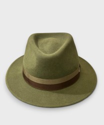 Panizza Trento Amiata cappello in feltro coniglio, verde