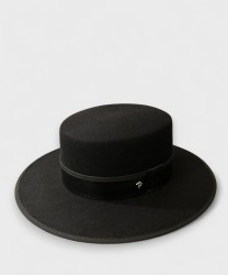 Panizza Torino Chianti wool felt hat, black