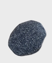 Galise 8-piece derby cap in bird's eye wool, blue
