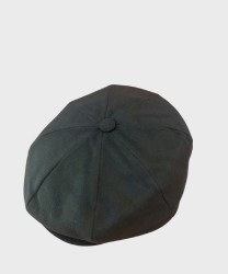 Archive of 8-piece wool derby cap, green