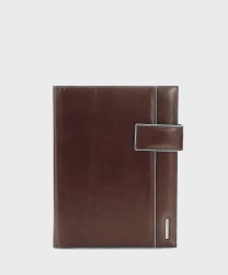 Piquadro Blue Square organizer with weekly diary, mahogany