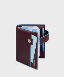 Piquadro Blue Square organizer with weekly diary, mahogany