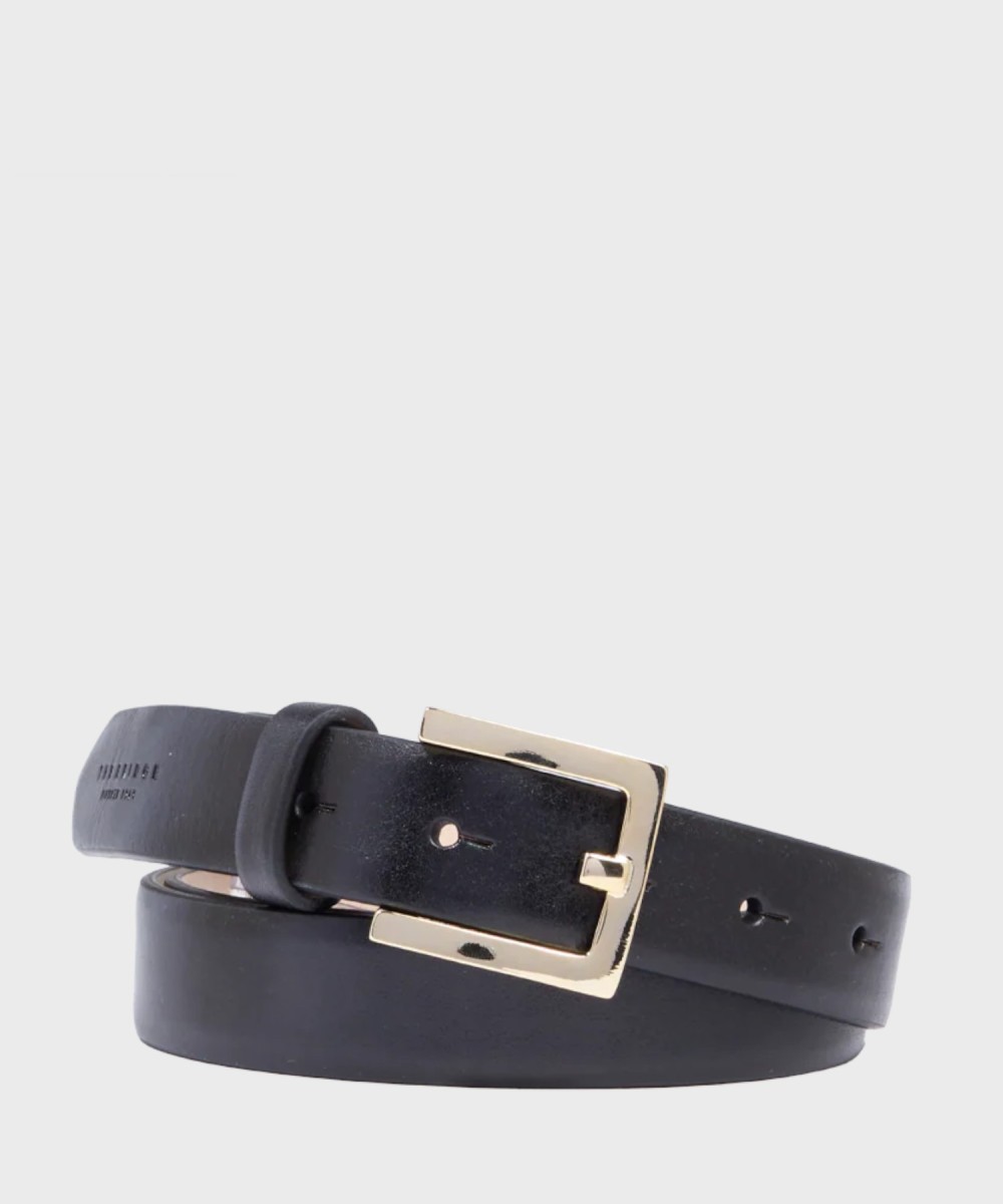 The Bridge Berenice belt with square buckle, black
