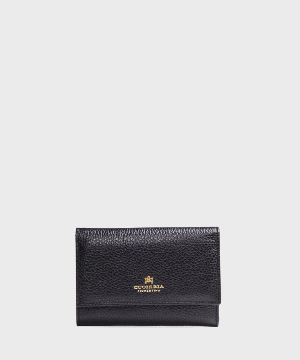 Cuoieria Fiorentina Velvet bifold wallet, black